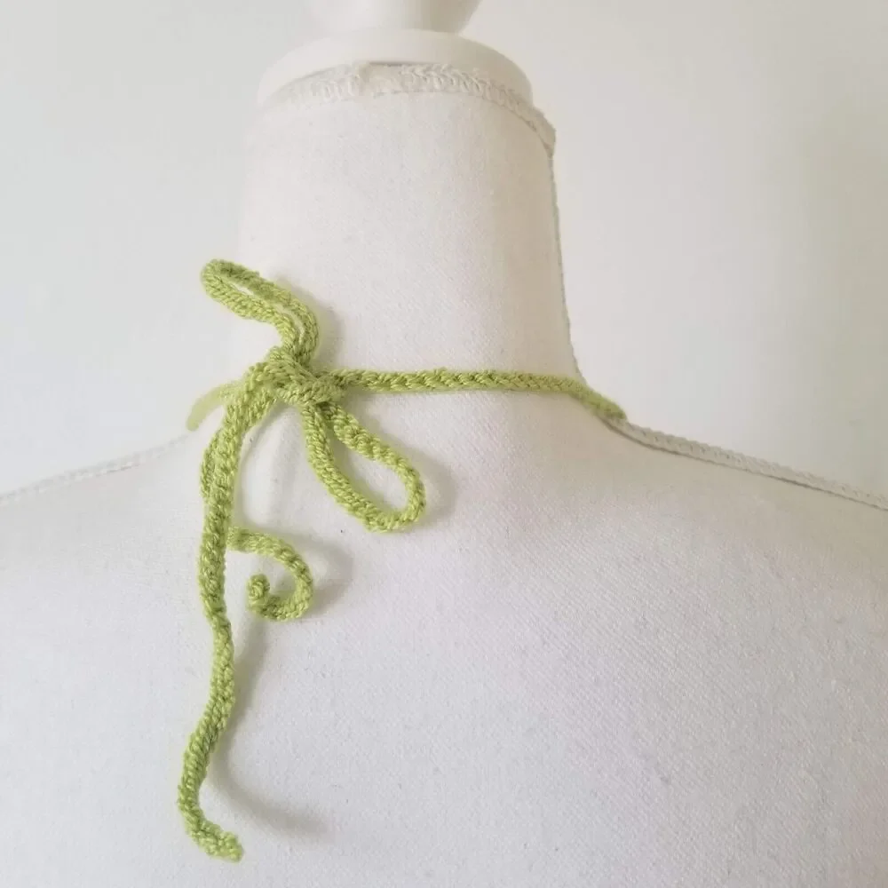 Handmade Crochet Halter Crop Top! - Size M